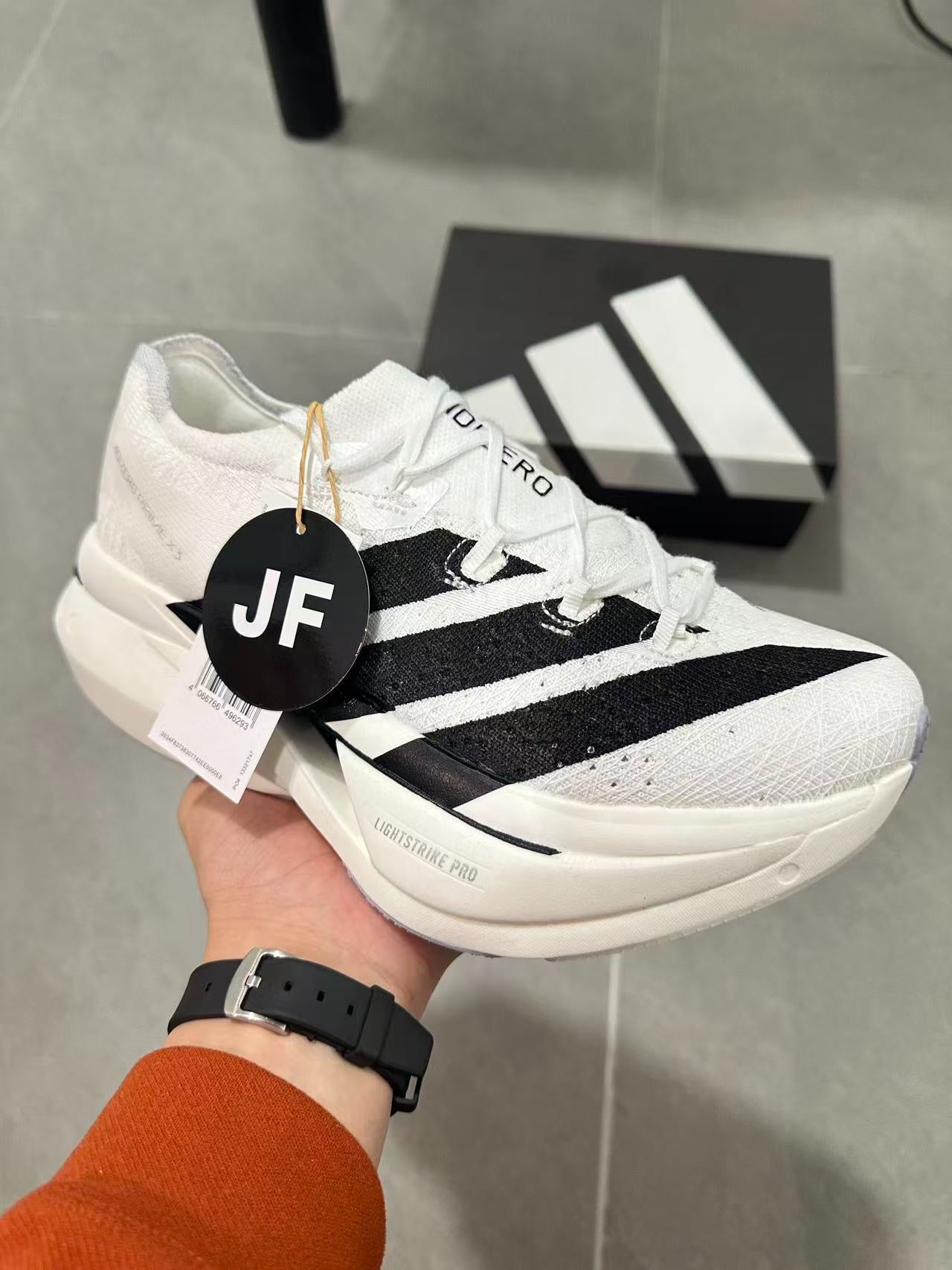 Adidas Adizero Prime X3 Strung Shoes White Black