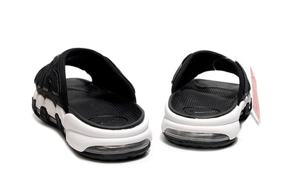 Nike Air More Uptempo Slides Black Red FB7808-001