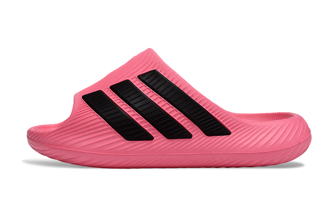 Adidas Purechill Pink Black Open-Toe Recovery Slides KI0065
