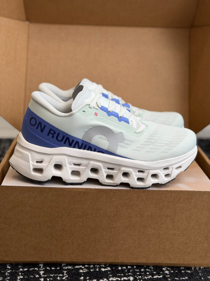 On Cloudmonster 3 Mint Blue Cushioned Road Running Sneakers