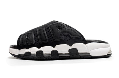 Nike Air More Uptempo Slides Black Red FB7808-001