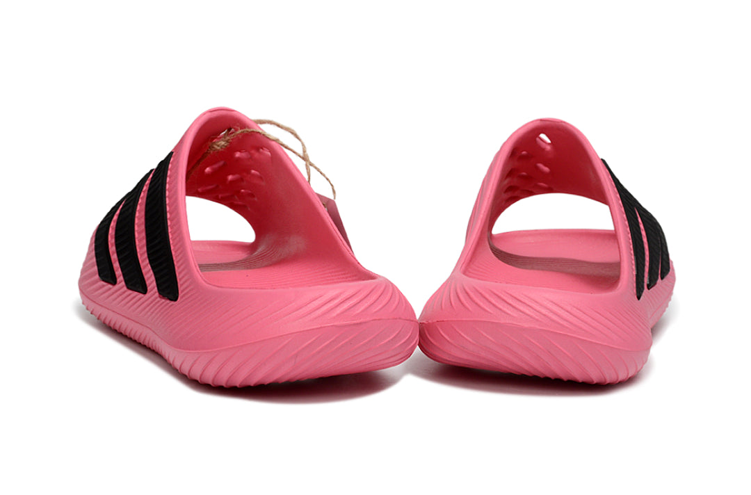 Adidas Purechill Pink Black Open-Toe Recovery Slides KI0065