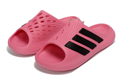 Adidas Purechill Pink Black Open-Toe Recovery Slides KI0065