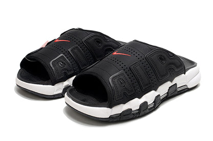 Nike Air More Uptempo Slides Black Red FB7808-001