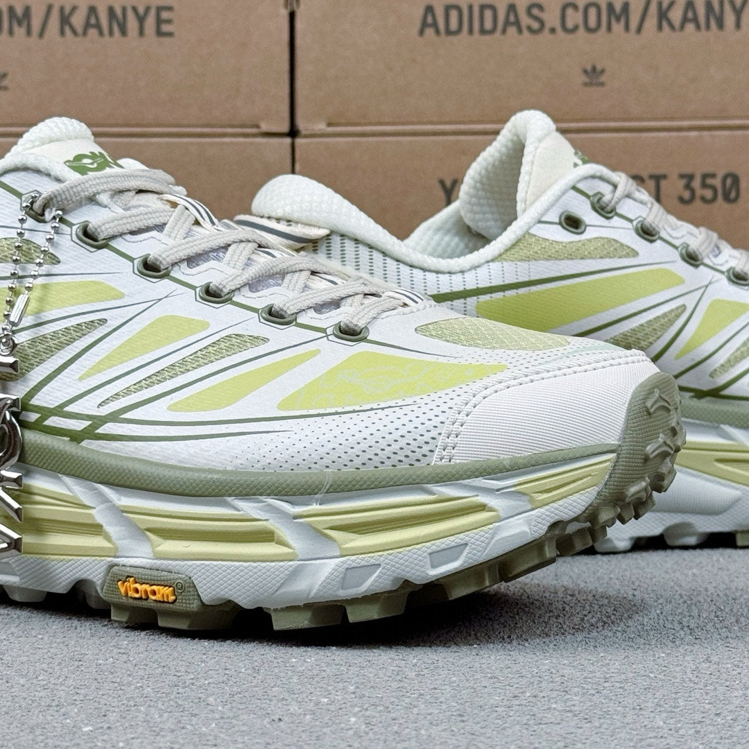 HOKA Mafate Speed 2 Silver Gray | Fluorescent yellow