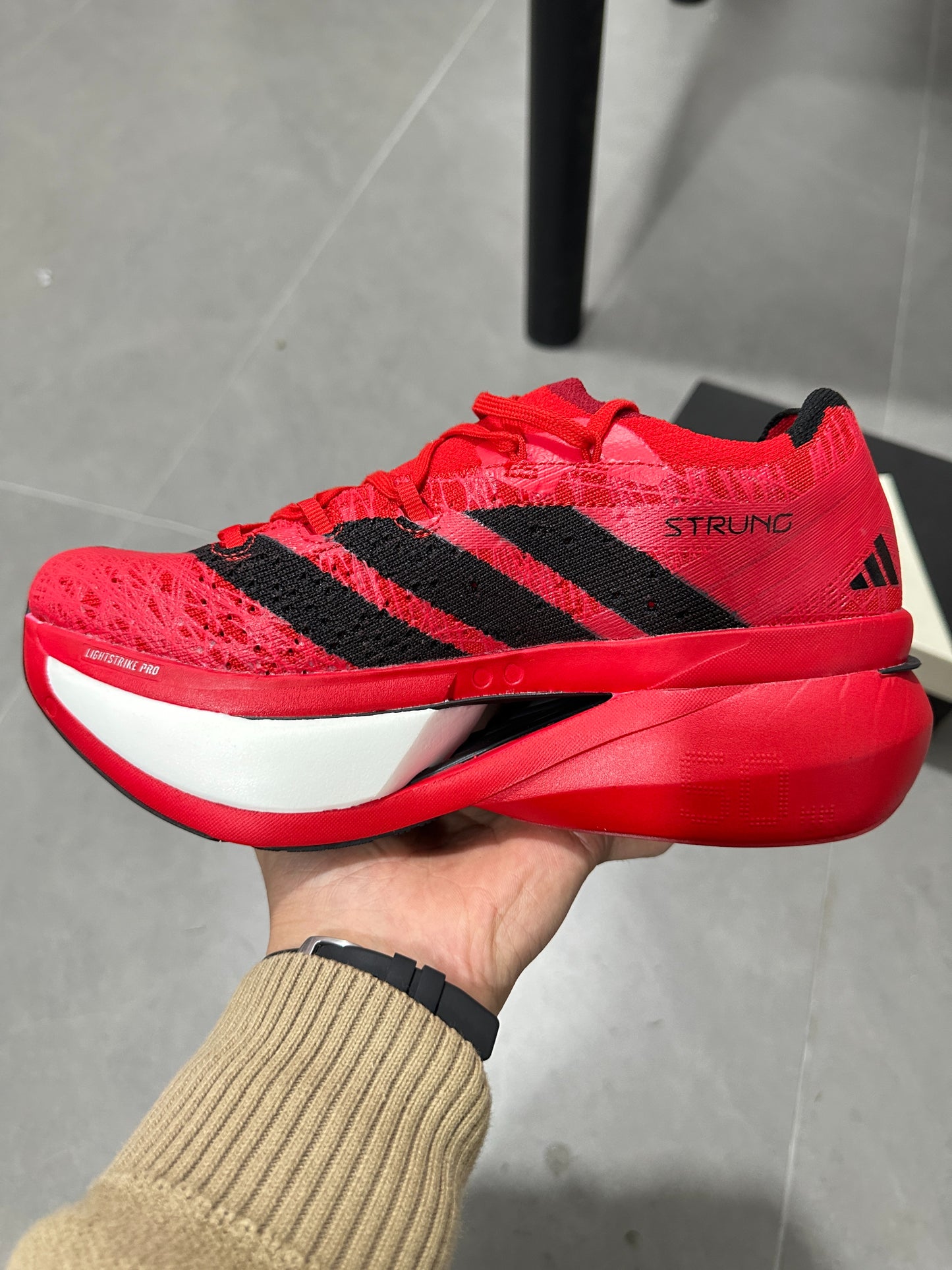 Adidas ADIZERO ADIOS PRO 4 (Red / Black colorway)