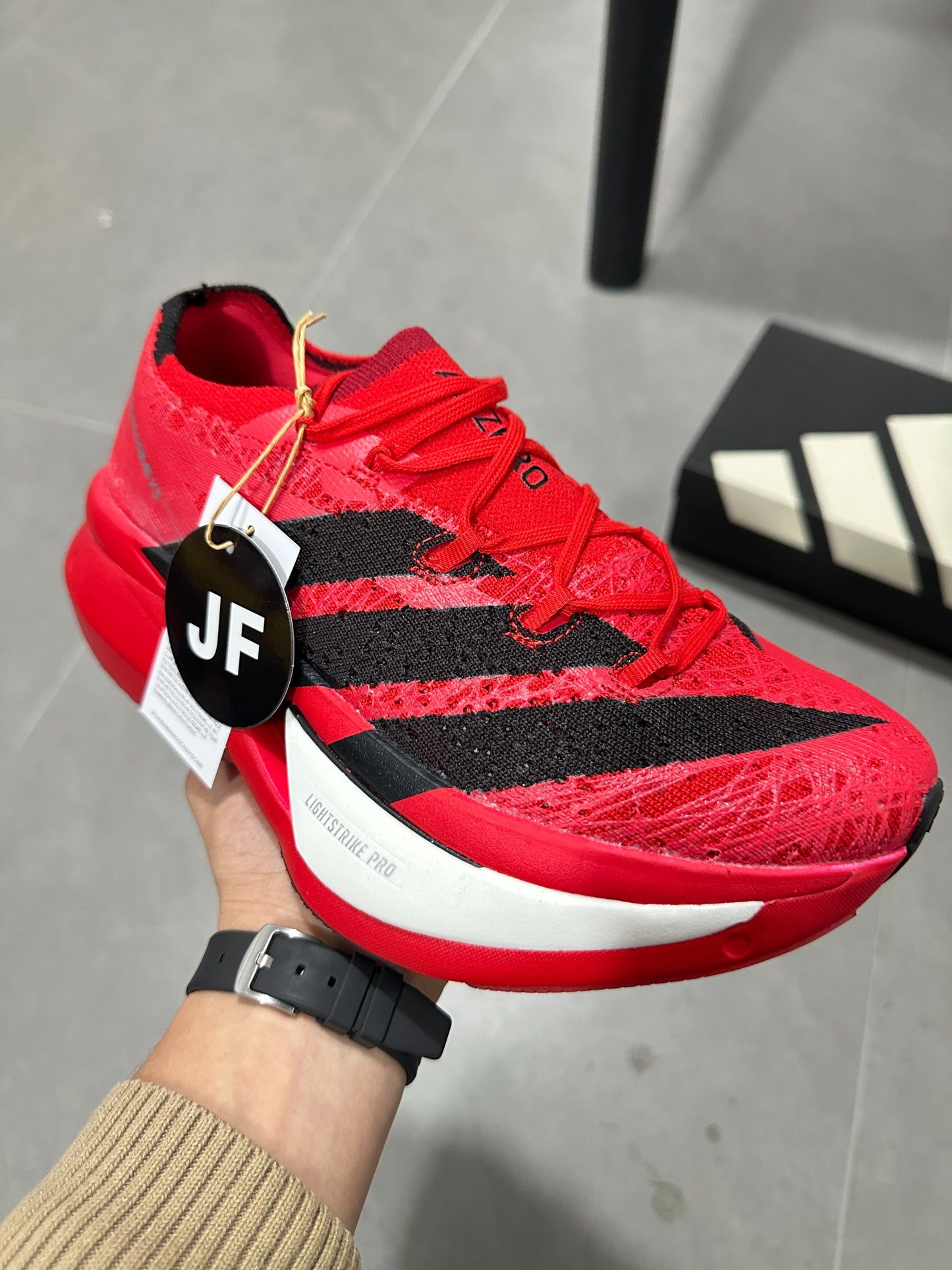 Adidas ADIZERO ADIOS PRO 4 (Red / Black colorway)