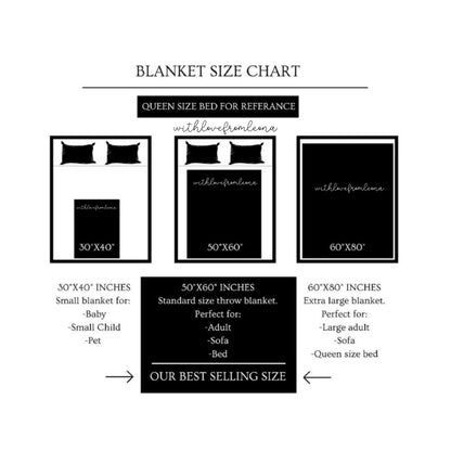 Penguin Blanket Personalized Throw Blanket Penguin Adult Kid Blanket Penguin Gift Her Him Penguin Custom Name Gift