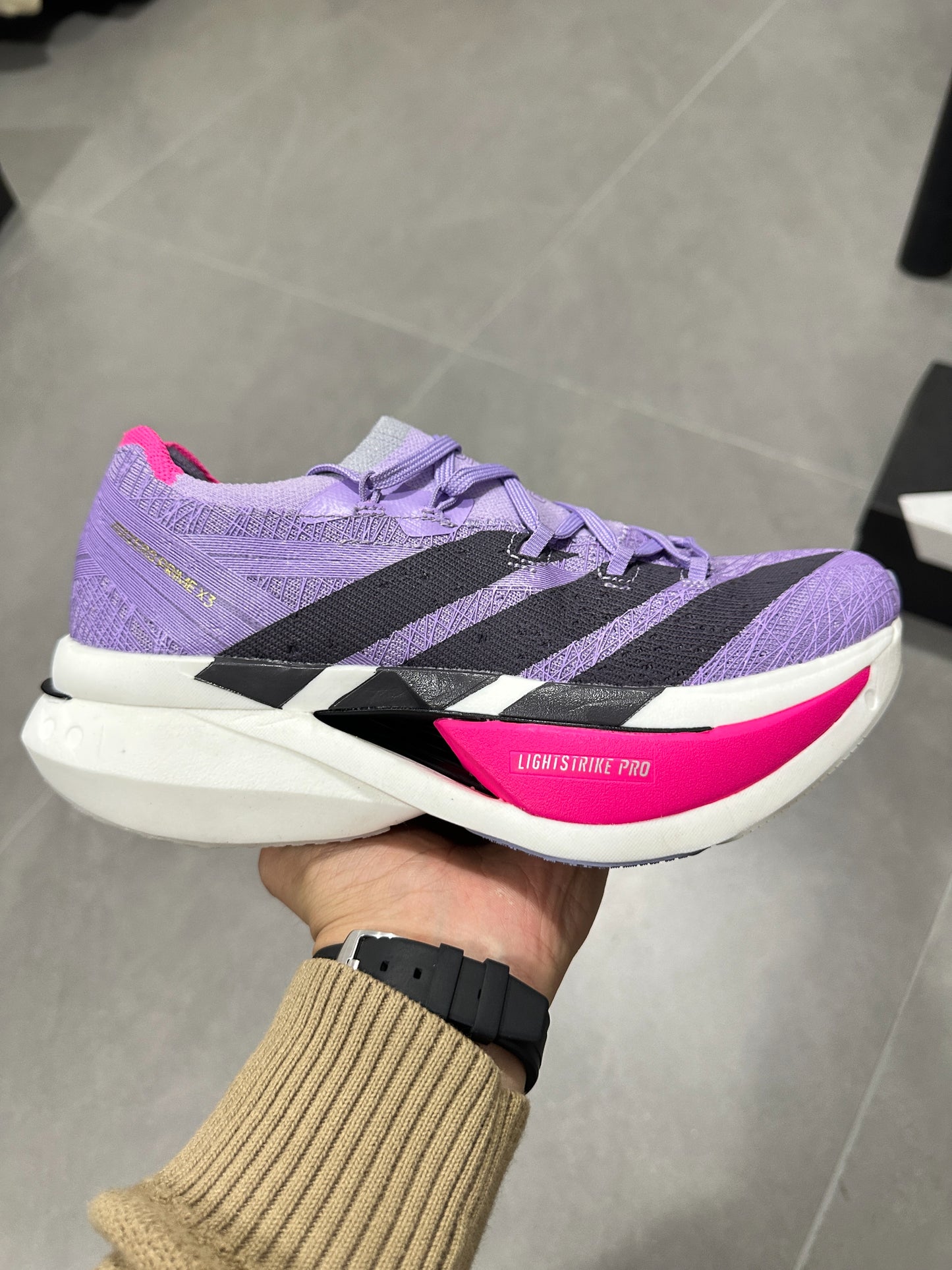 Adidas Adizero Prime X3 Strung Shoes Purple