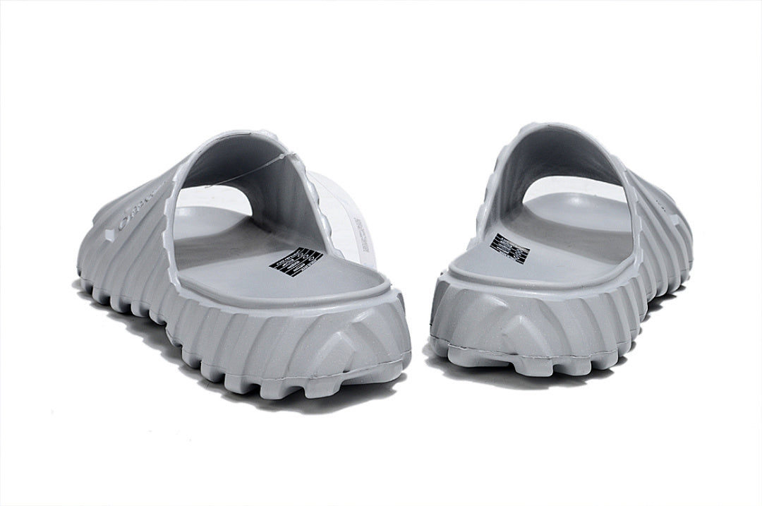 Off-White Tread Slides Grey