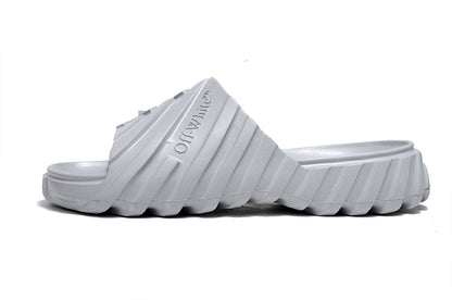 Off-White Tread Slides Grey