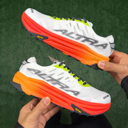Altra Mont Blanc White Orange Gradient Men Women Lightweight Trail Shoes