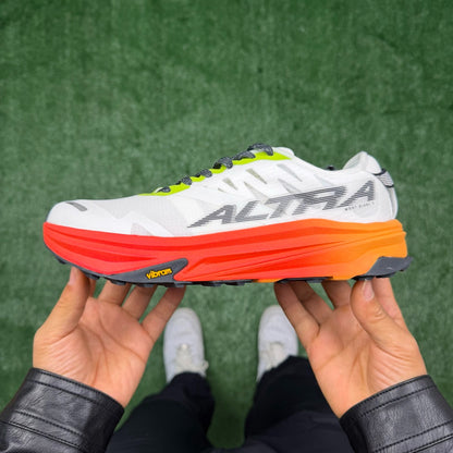 Altra Mont Blanc White Orange Gradient Men Women Lightweight Trail Shoes