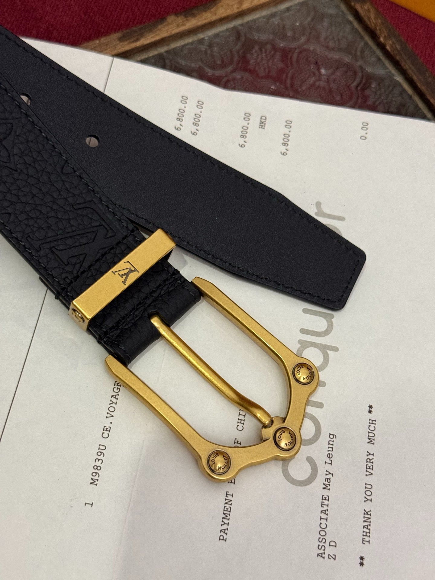 Black Grain Leather Men Belt Antique Gold Horseshoe Pin Buckle Casual Dress Belt