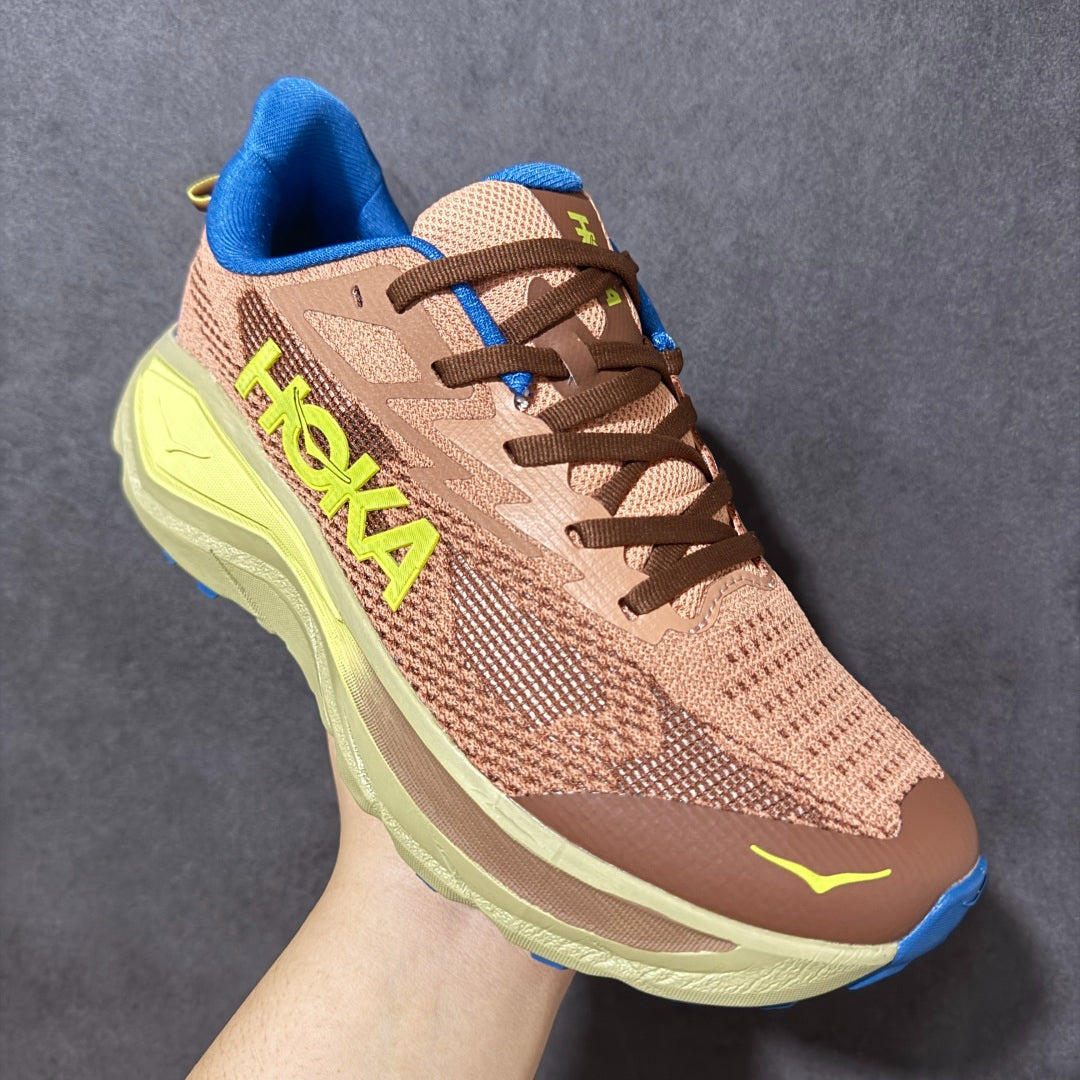 HOKA Challenger 8 All-Terrain Sneakers - Peach Brown
