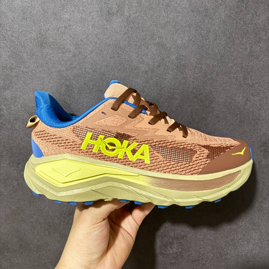 HOKA Challenger 8 All-Terrain Sneakers - Peach Brown