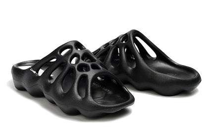 Adidas Yeezy 450 Slide "Onyx" Black Slip-On Sandals HQ5989