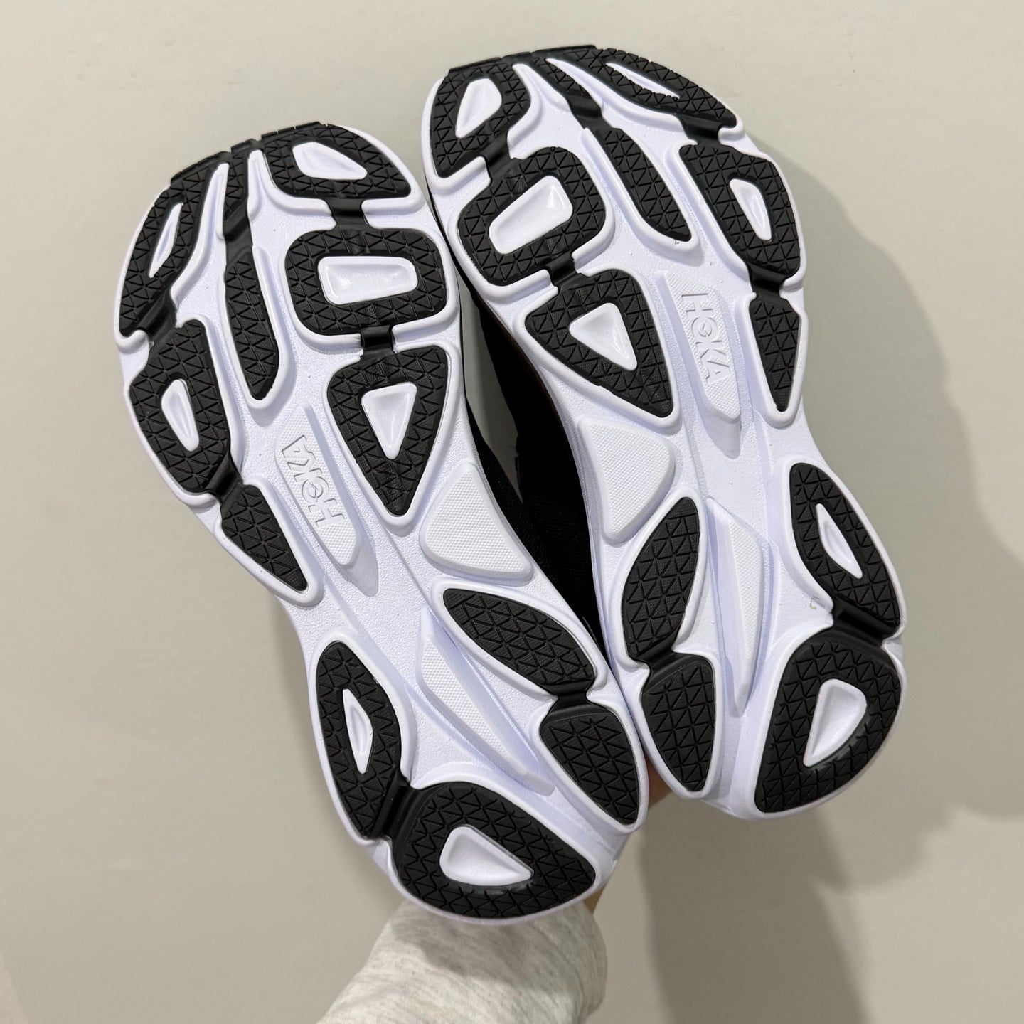 HOKA Bondi 8 Black White Athletic Shoes