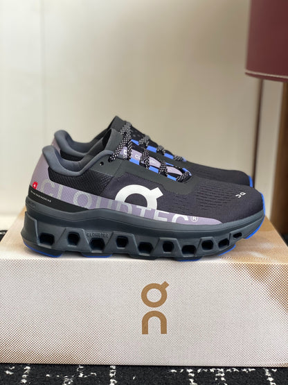 Cloudmonster Black Purple Blue Cushioned Running Shoes Unisex Monster Chunky Sole Athletic Trainers