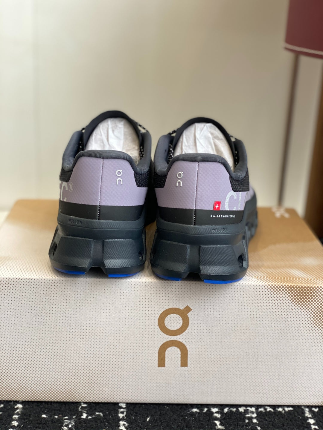 Cloudmonster Black Purple Blue Cushioned Running Shoes Unisex Monster Chunky Sole Athletic Trainers
