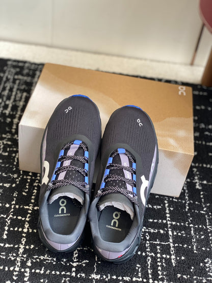 Cloudmonster Black Purple Blue Cushioned Running Shoes Unisex Monster Chunky Sole Athletic Trainers
