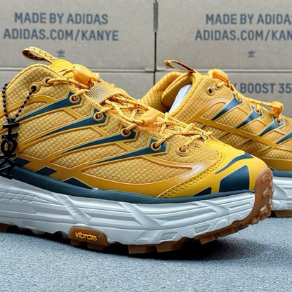 Hoka Mafate Three2 Yellow | Dark blue