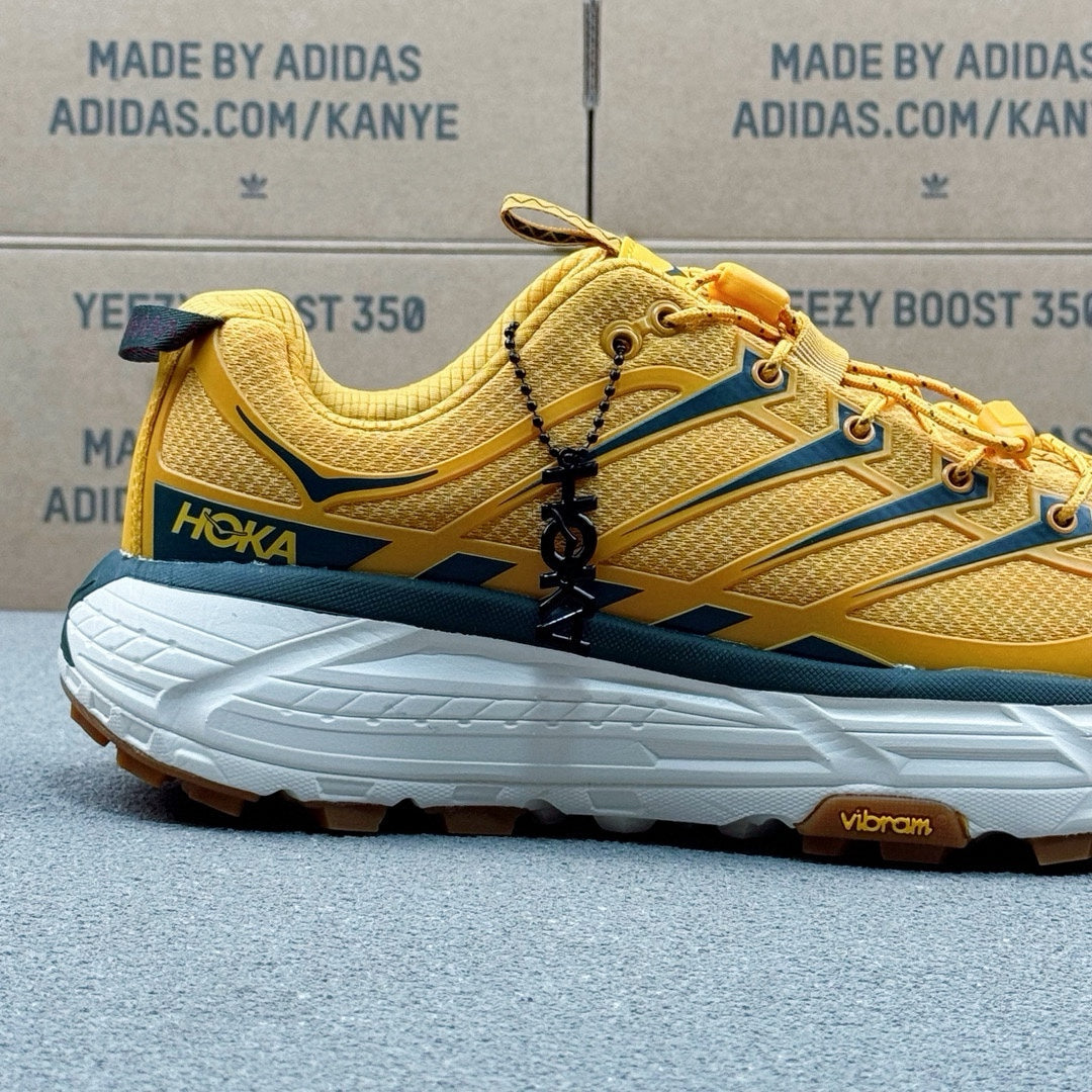 Hoka Mafate Three2 Yellow | Dark blue
