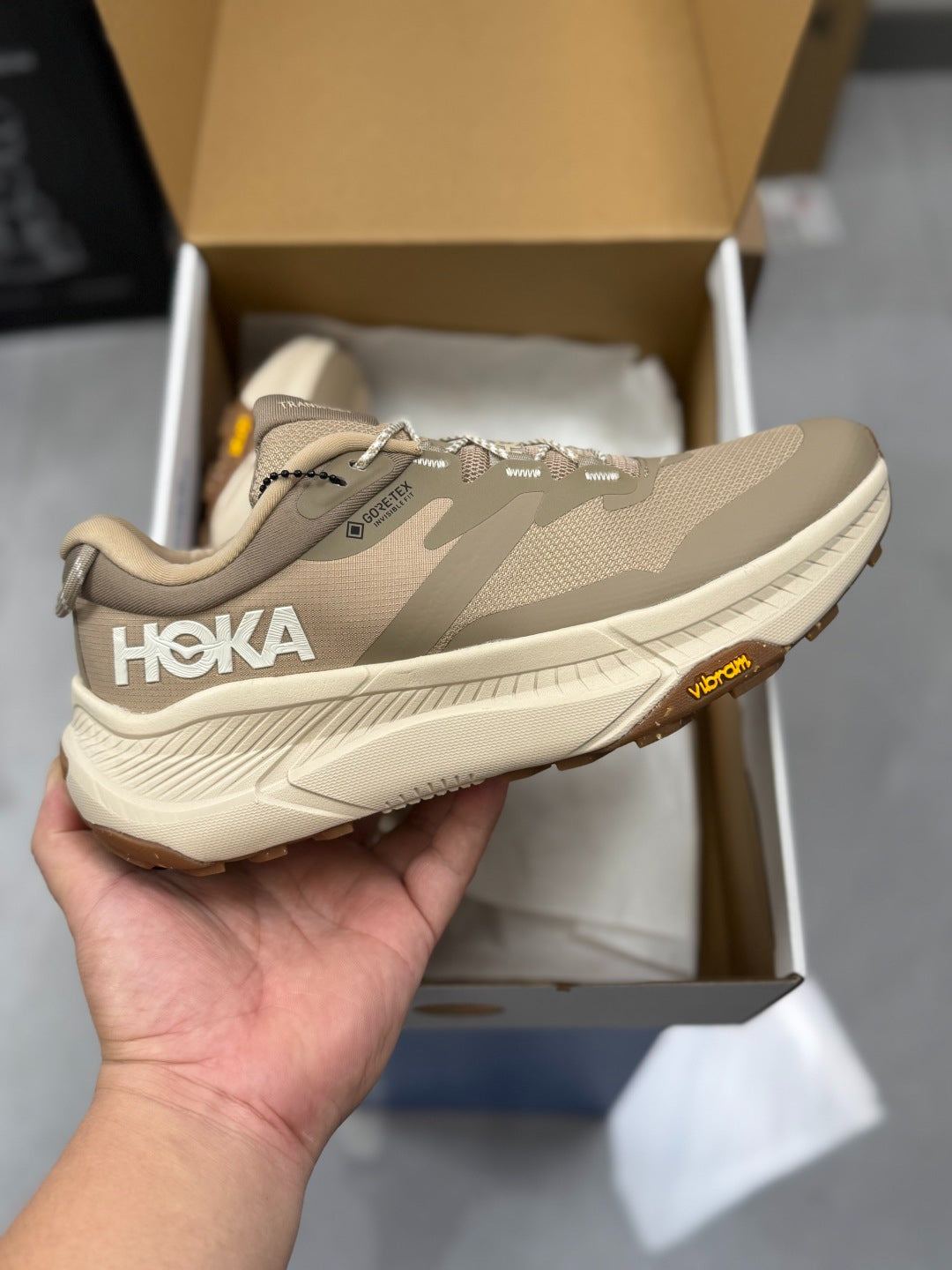 Hoka Transport GTX Dark khaki | Light olive