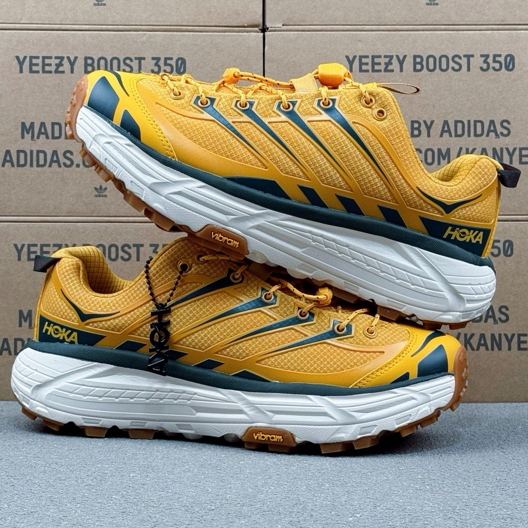 Hoka Mafate Three2 Yellow | Dark blue