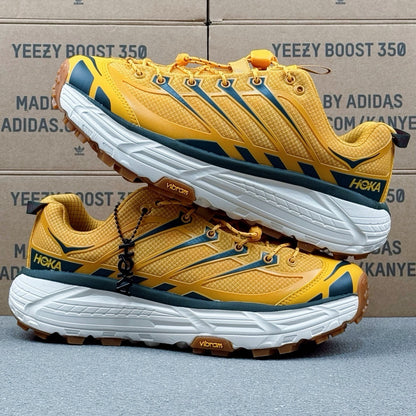 Hoka Mafate Three2 Yellow | Dark blue