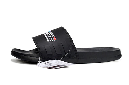 Adidas x BMW M GT3 Adilette Slides All Black Custom-Edition