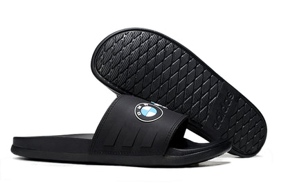 Adidas x BMW M GT3 Adilette Slides All Black Custom-Edition