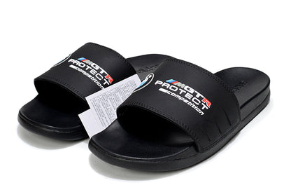Adidas x BMW M GT3 Adilette Slides All Black Custom-Edition