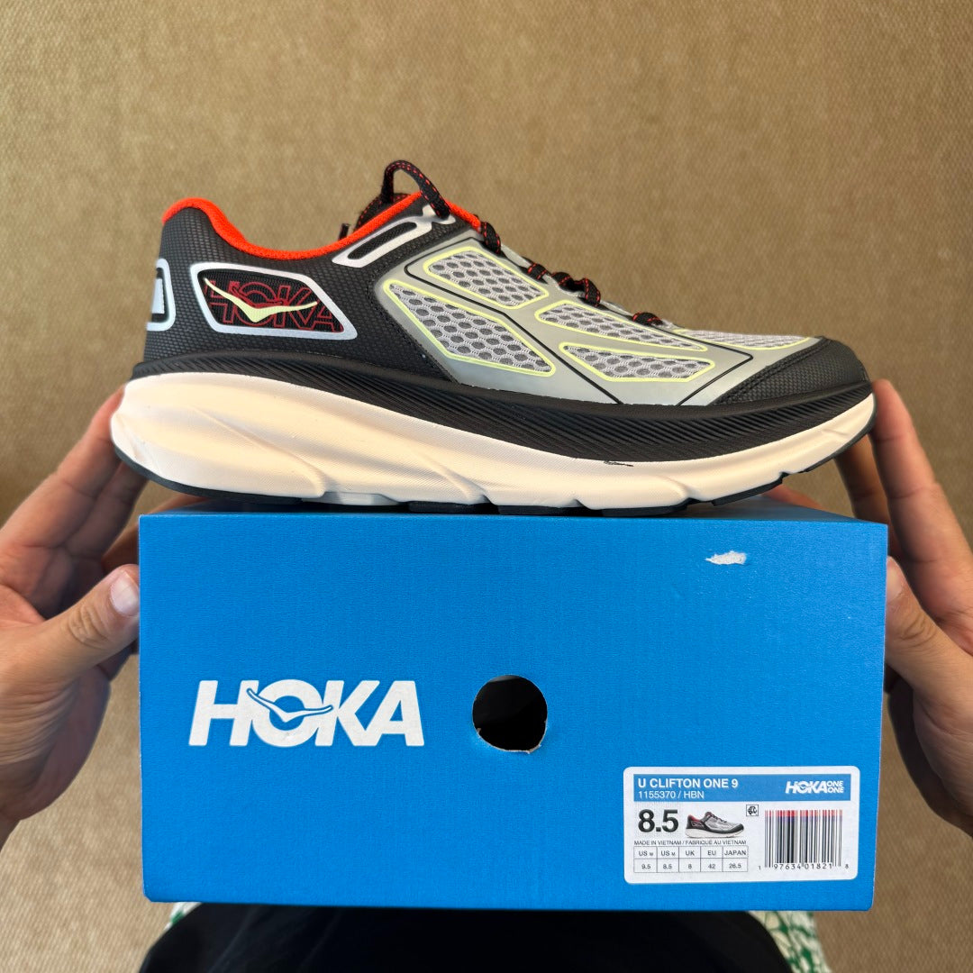 HOKA Clifton One9 Sneakers Black | Light Gray