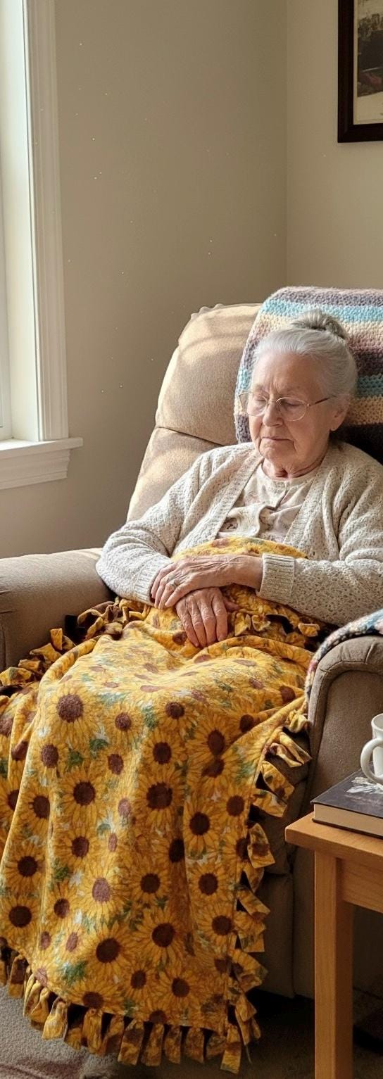 Handmade Sunflower Fleece Blanket: Cozy No Sew Comfort Throw