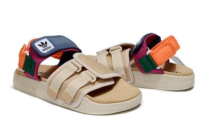 Adidas Originals Adilette 4-Strap Sandals Beige Multi-Color GZ8828
