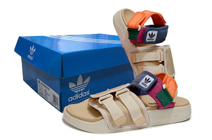 Adidas Originals Adilette 4-Strap Sandals Beige Multi-Color GZ8828