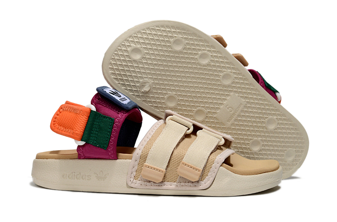 Adidas Originals Adilette 4-Strap Sandals Beige Multi-Color GZ8828