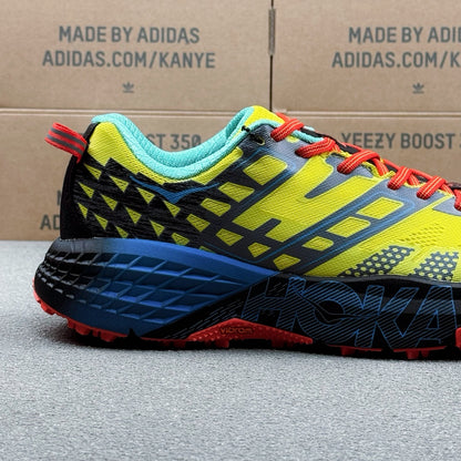 Hoka Speedgoat 2 Bright Yellow | Fluorescent Blue