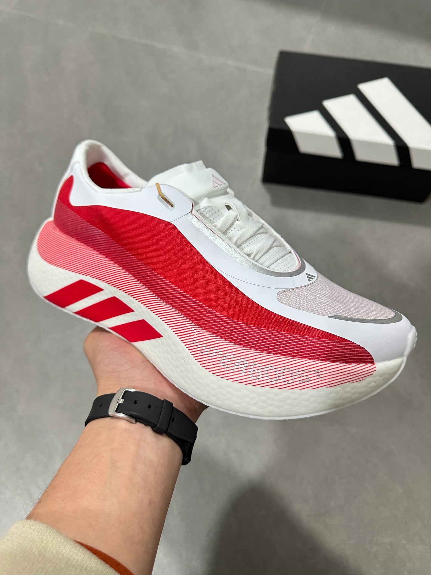 Adidas HYPERBOOST EDGE Running Shoes White | Red