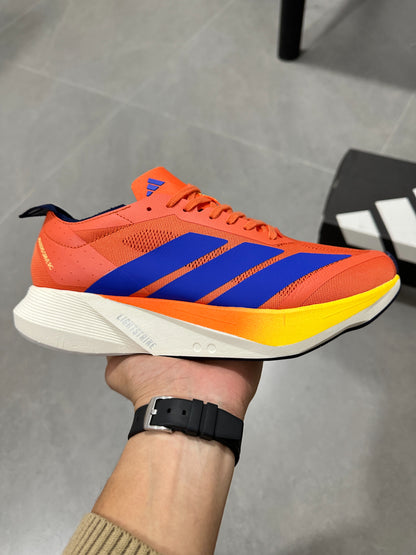Adidas Duramo Speed (Impact Orange / Lucid Blue / Yellow Gradient colorway)