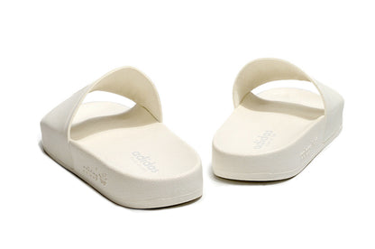 Adidas Originals Adilette Off-White Monochromatic 3-Stripes Slide Sandals IF5718