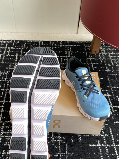 Cloud X 3 Training Sneakers Light Blue White Breathable Mesh Sport Shoes Unisex