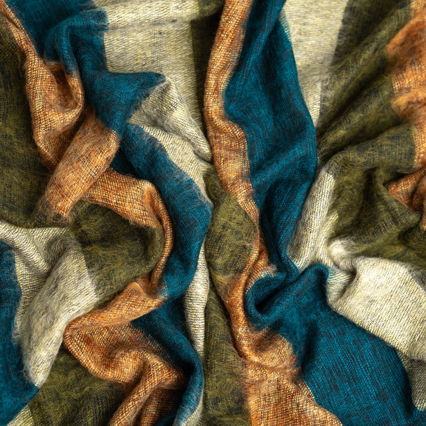 Extra Soft Throw Blanket/ Yak wool Blanket/ Lap Blanket/ Couch Blanket/ Handmade Luxury wool blanket/ BOHO / Machine Washable 46" x 90"