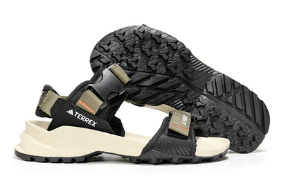 Adidas Terrex Hydroterra Sandals 'Olive Strata Core Black Wonder Beige JQ2236