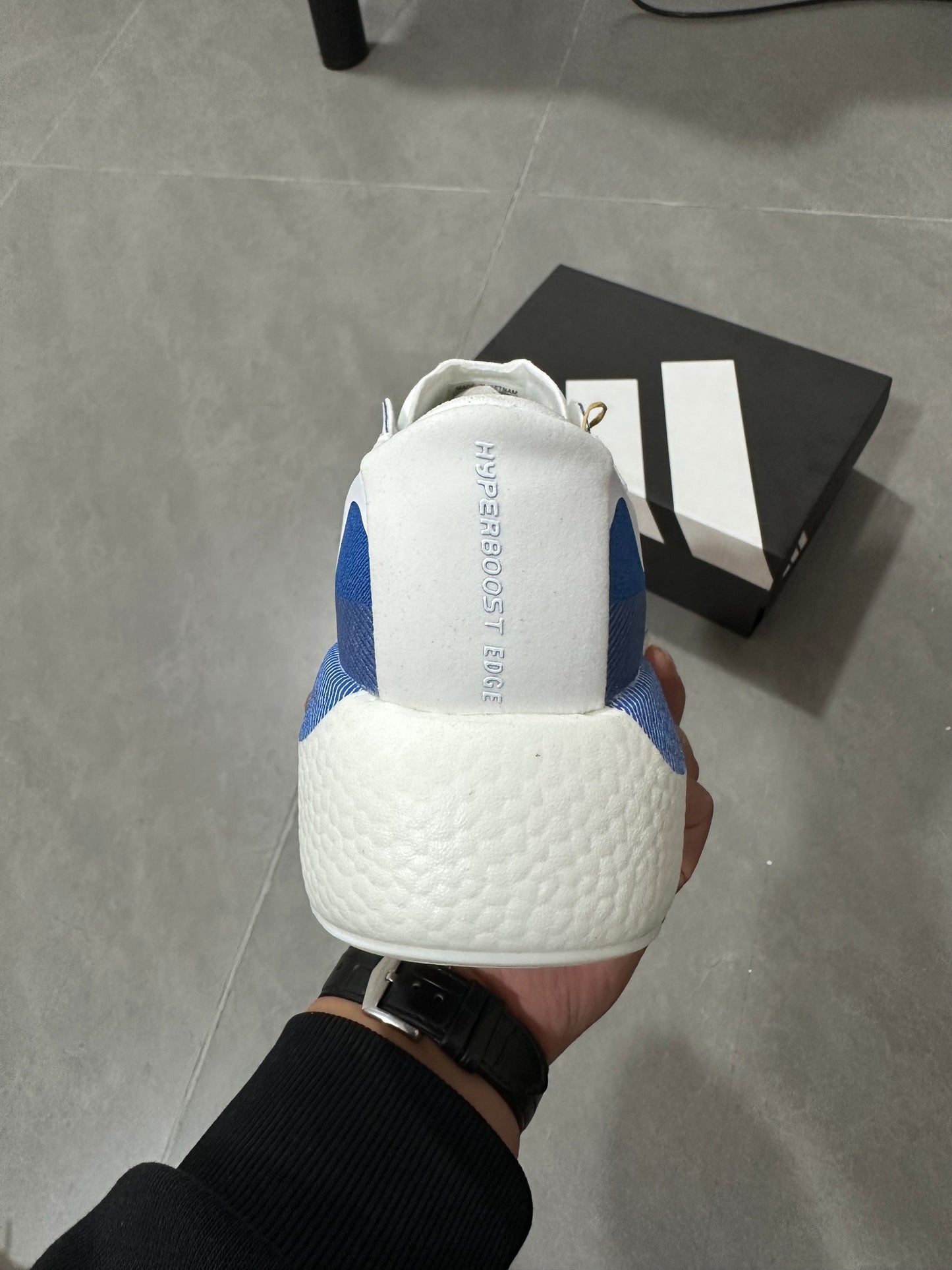 Adidas HYPERBOOST EDGE Running Shoes Blue | White
