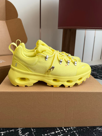 On x Loewe Cloudtilt Bright Yellow Co-branded Cloud Cushion Outdoor Hiking Trail Shoes