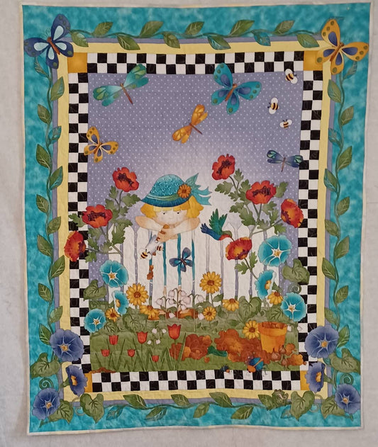 Quilt - My Garden - baby quilt/wall hanging
