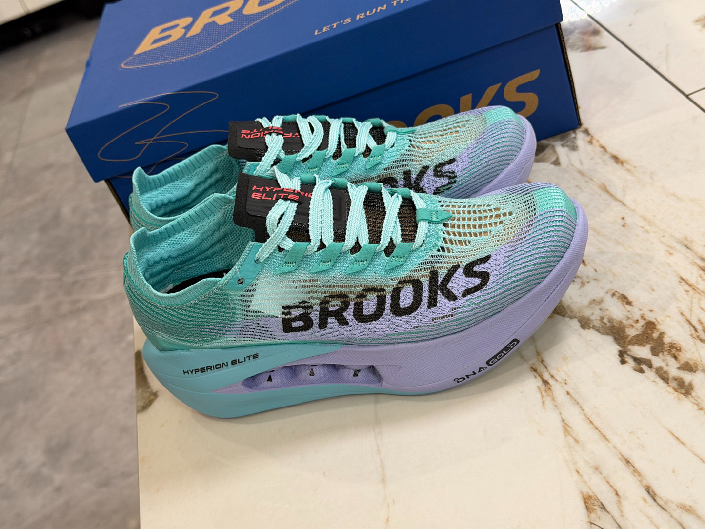 Brooks Unisex Hyperion Elite 5 Carbon-Plated Road Racing Shoes Teal