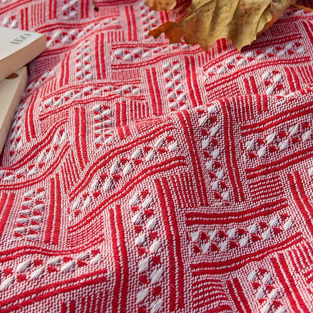 Outdoor Picnic Blanket – Soft Woven Mat – Perfect for Spring Travel, Camping, Family picnic, and Photoshoots - Summer Blanket Large